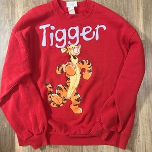 Rare vintage Disney Red Tigger Sweater